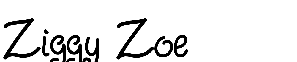 Ziggy Zoe font family download free