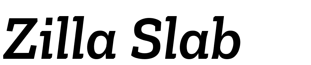 zilla-slab font family download free