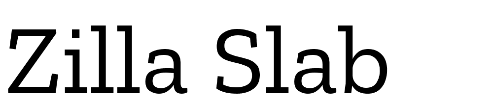 Zilla-Slab font family download free