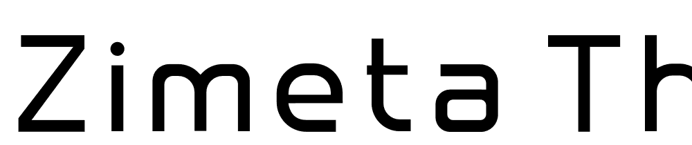 ZIMETA-Thin-Personal-Use font family download free
