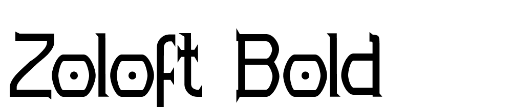 Zoloft-Bold font family download free