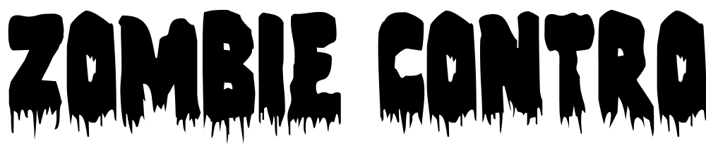 Zombie-Control-Condensed font family download free