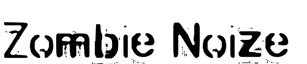 Zombie-Noize font family download free