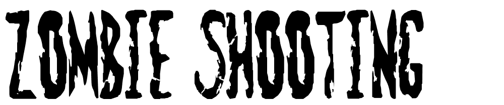 Zombie-Shooting font family download free