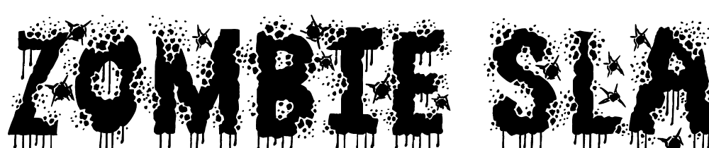 Zombie-Slayer font family download free