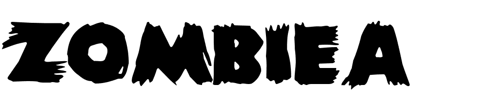 ZombieA font family download free