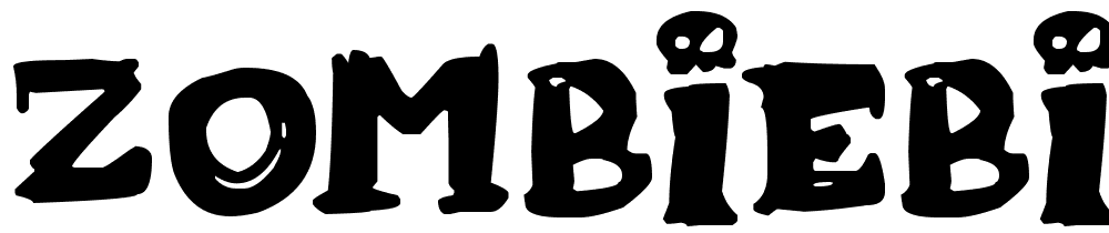 Zombiebites font family download free