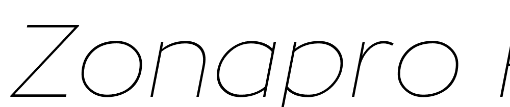 ZonaPro-HairlineItalic font family download free