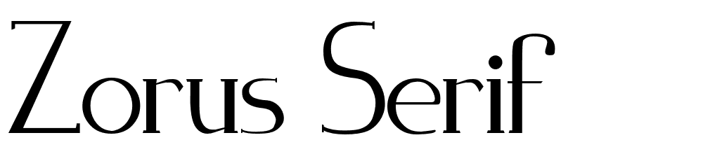 zorus-serif font family download free