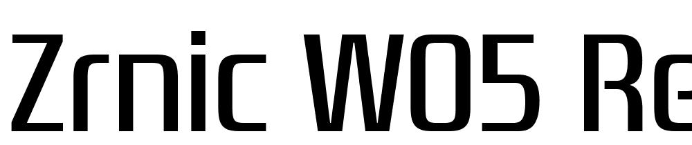 Zrnic-W05-Regular font family download free