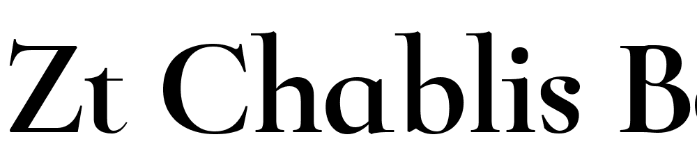 Zt-Chablis-Bold font family download free