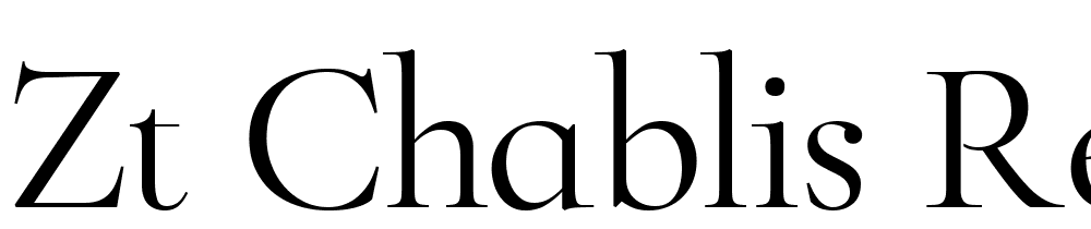 Zt-Chablis-Regular font family download free