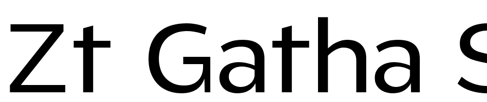 ZT Gatha Sem Bd font family download free