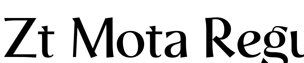 ZT-Mota-Regular font family download free