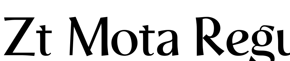 ZT-Mota-Regular font family download free