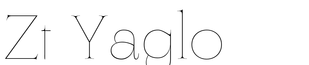 ZT Yaglo font family download free