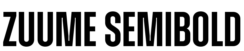 Zuume-SemiBold font family download free