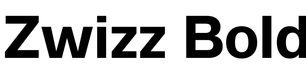 Zwizz-Bold font family download free