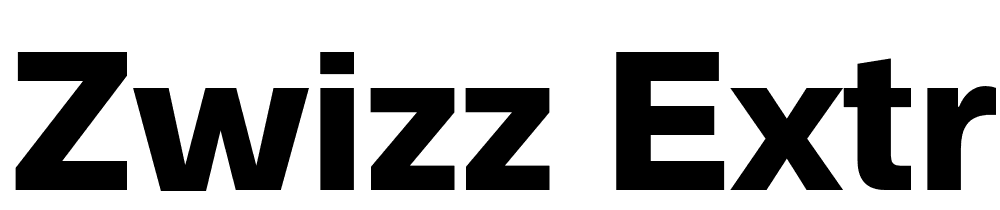 Zwizz-ExtraBold font family download free