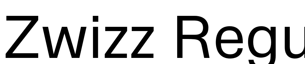 Zwizz-Regular font family download free