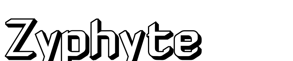 Zyphyte font family download free