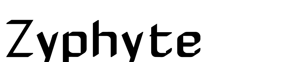 Zyphyte font family download free