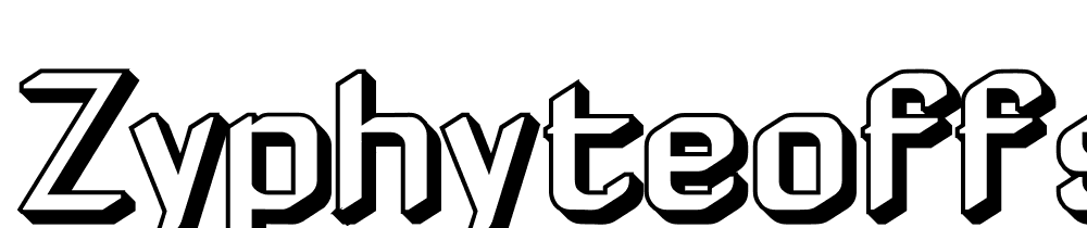 ZyphyteOffset font family download free