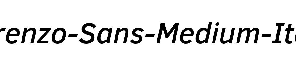 Lorenzo-Sans-Medium-Italic