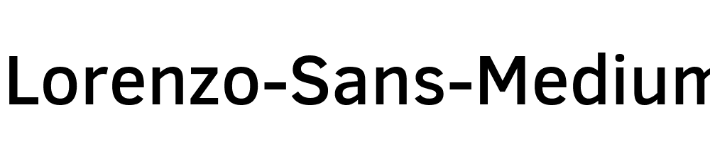 Lorenzo-Sans-Medium