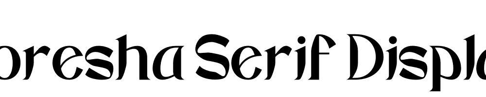 Loresha Serif Display