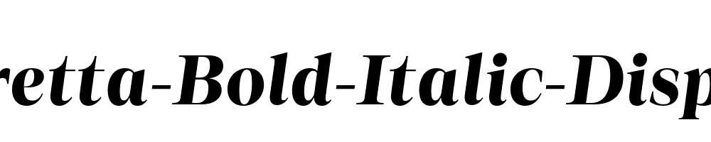 Loretta-Bold-Italic-Display