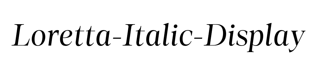 Loretta-Italic-Display