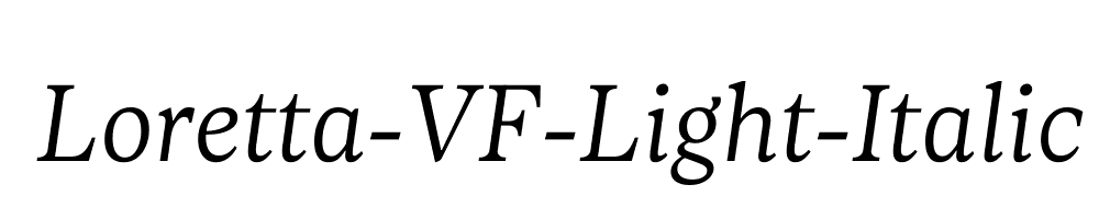 Loretta-VF-Light-Italic