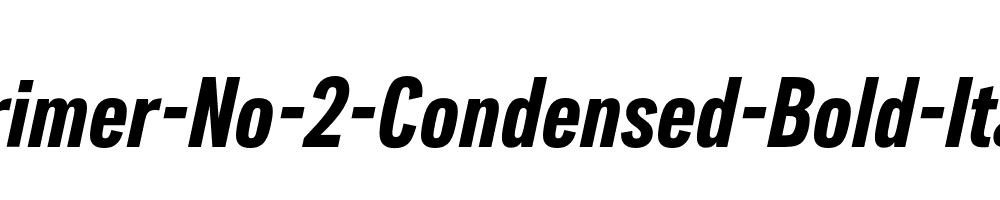 Lorimer-No-2-Condensed-Bold-Italic