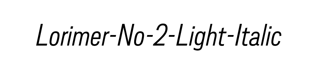 Lorimer-No-2-Light-Italic