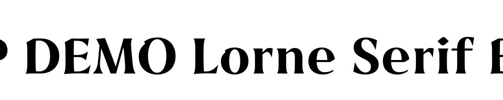 FSP DEMO Lorne Serif Bold