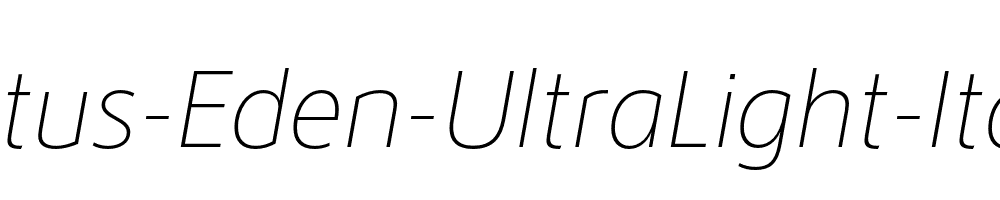 Lotus-Eden-UltraLight-Italic