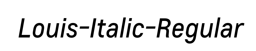 Louis-Italic-Regular