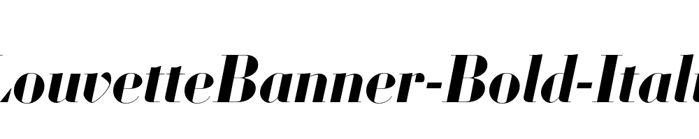 LouvetteBanner-Bold-Italic