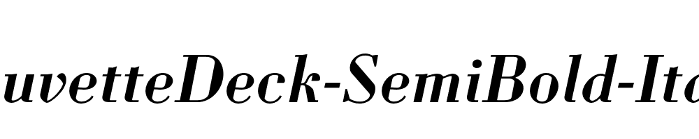 LouvetteDeck-SemiBold-Italic