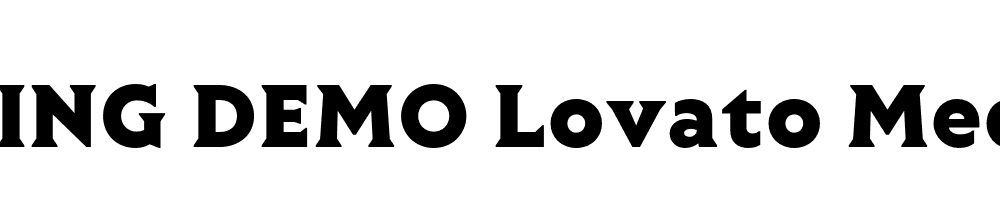  DEMO Lovato Medium Bold