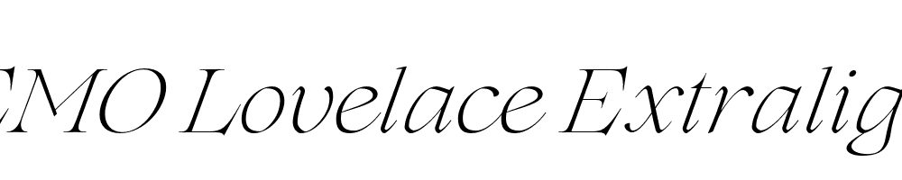 FSP DEMO Lovelace Extralight Italic