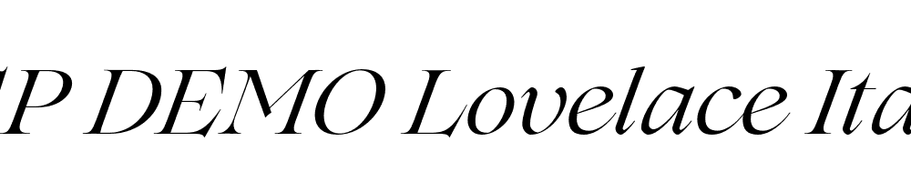 FSP DEMO Lovelace Italic