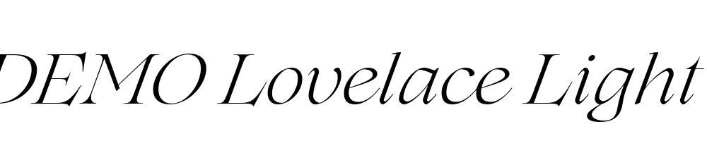 FSP DEMO Lovelace Light Italic