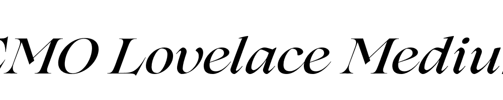 FSP DEMO Lovelace Medium Italic