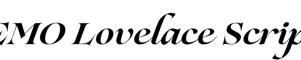 FSP DEMO Lovelace Script Bold