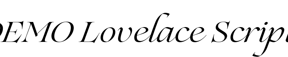 FSP DEMO Lovelace Script Italic