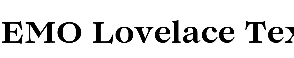 FSP DEMO Lovelace Text Bold