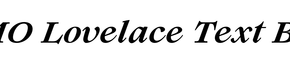 FSP DEMO Lovelace Text Bold Italic