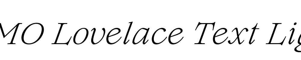 FSP DEMO Lovelace Text Light Italic